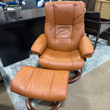 Ekornes Chair & Ottoman