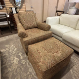 Drexel Heritage Chair & Ottoman