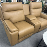 Leather Italia - Closeout Reclining Loveseat