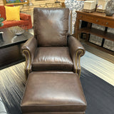 Hancock & Moore Chair & Ottoman