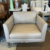 American Leather Chair & 1/2