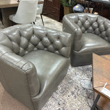 Leather Italia - Closeout Swivel chair