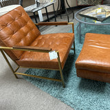 Mitchell Gold Chair and Ottoman