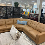 Leather Italia - Closeout Sectional