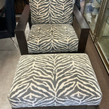 Ethan Allen Chair & Ottoman