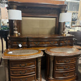 King Michael Amini Headboard Footboard