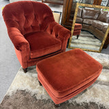 Bernhardt Chair & Ottoman