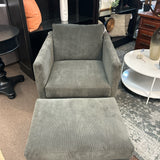 Arhaus Chair & Ottoman